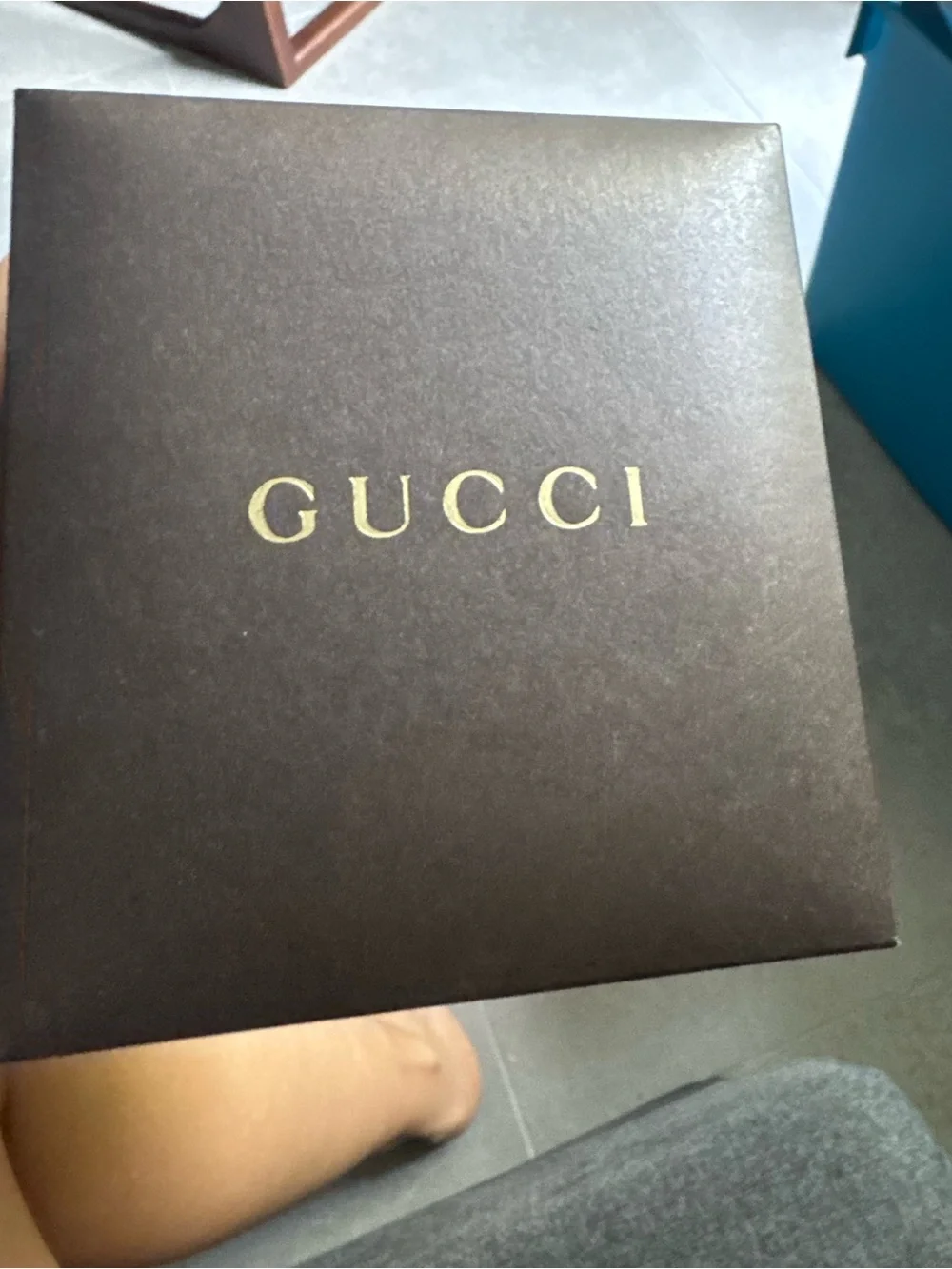 Gucci Women's Classic Gold & Black Watch W Box & Shopping bag/tie